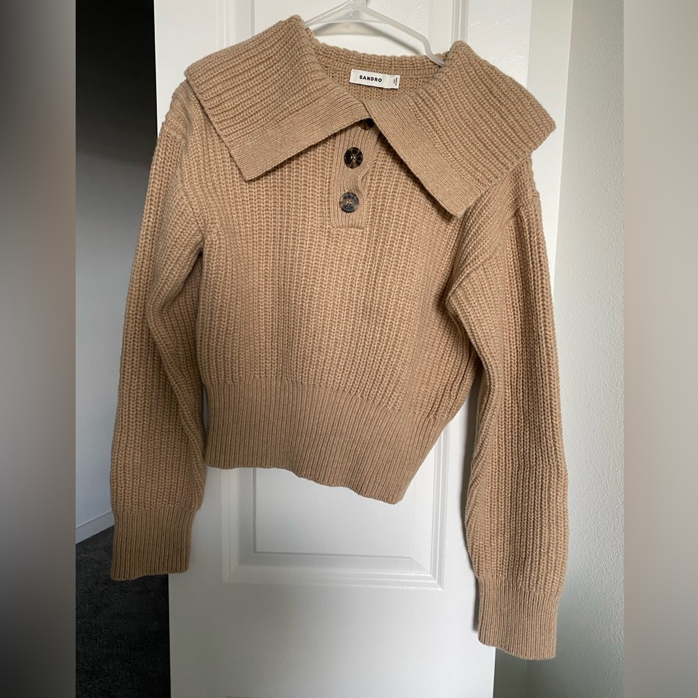 Sandro 100% Wool Knit Sweater